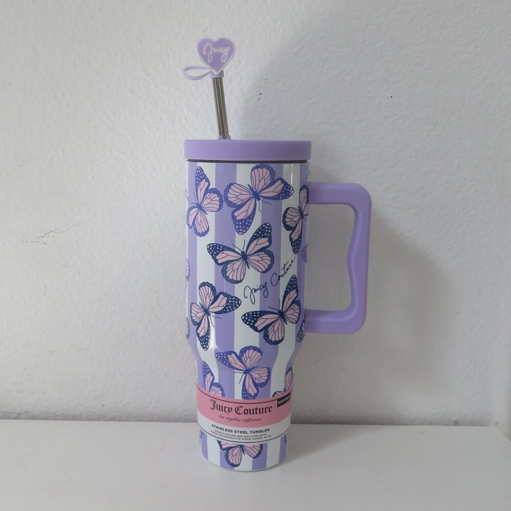 Juicy Couture Stainless Steel Hot/Cold 40oz 🦋 tumbler
